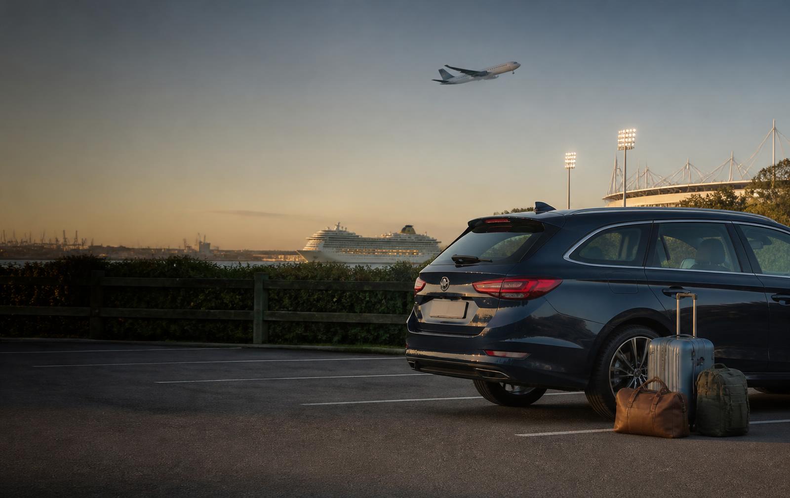 A calm start to your journey — secure parking and onward transfers from one Southampton site